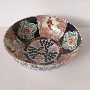 Porcelain bowl with red abs blue drain